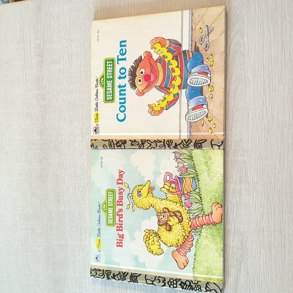 Sesame Street Little Golden Books SET OF TWO
